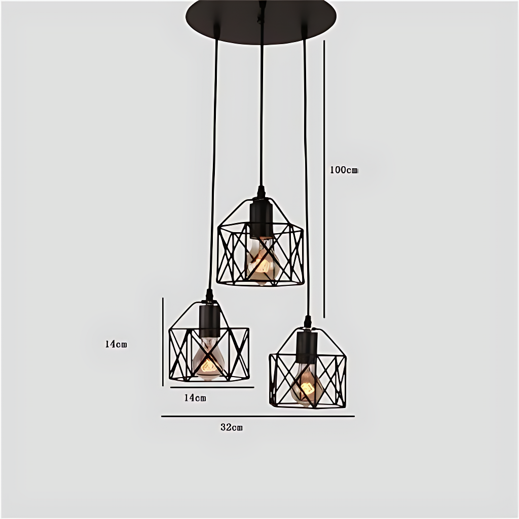 Lampe Suspendue Industrielle Nordique Moderne - DESIGNER