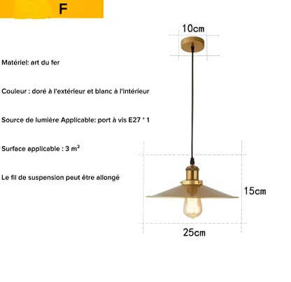 Plafonnier LED industriel au design moderne - DESIGNER
