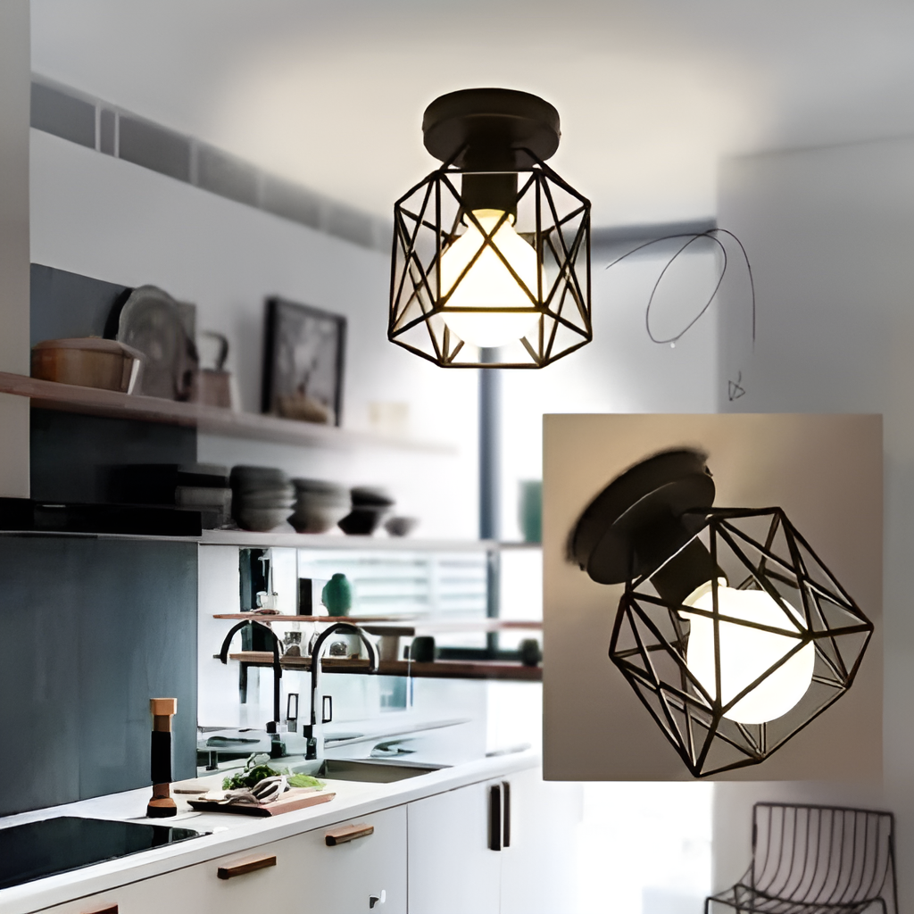 Plafonnier LED Suspendu au Design Rétro - DESIGNER