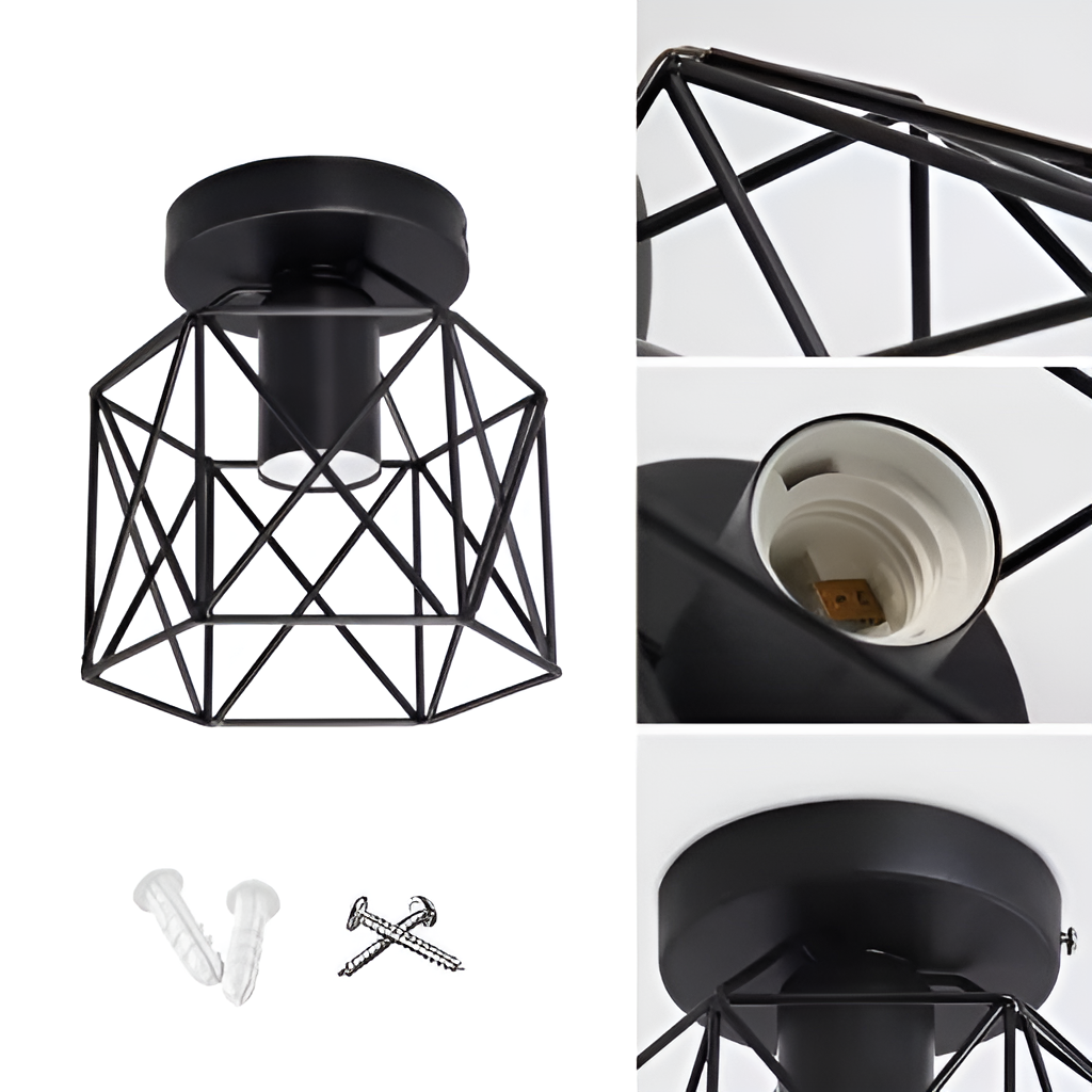 Plafonnier LED Suspendu au Design Rétro - DESIGNER
