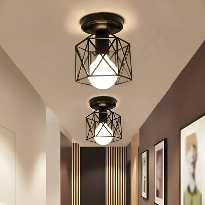 Plafonnier LED Suspendu au Design Rétro - DESIGNER
