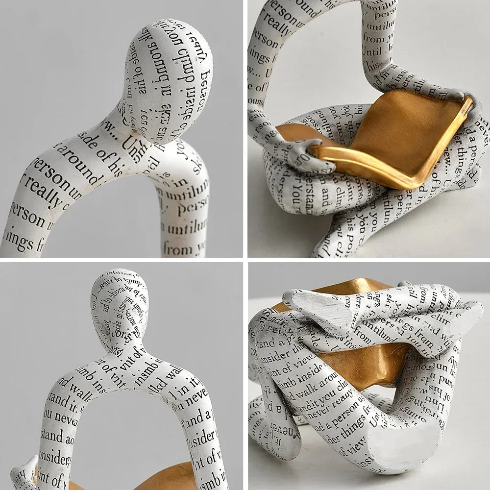 Sculpture penseur Art abstrait Style Nordique - DESIGNEUR