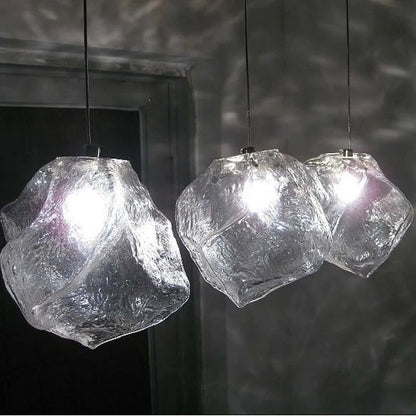 Lustre en verre Style cube de glace - DESIGNER